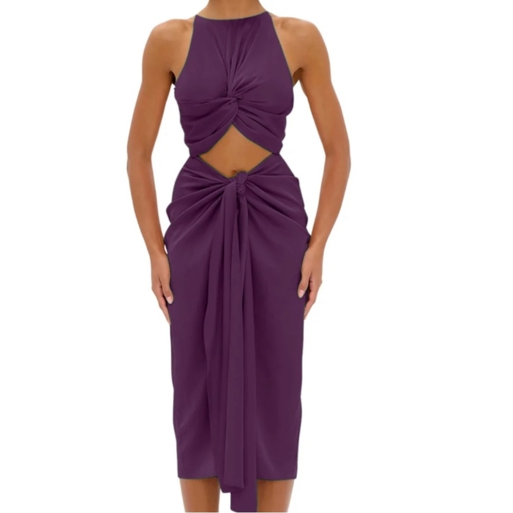 Elegant Purple Women's Dress